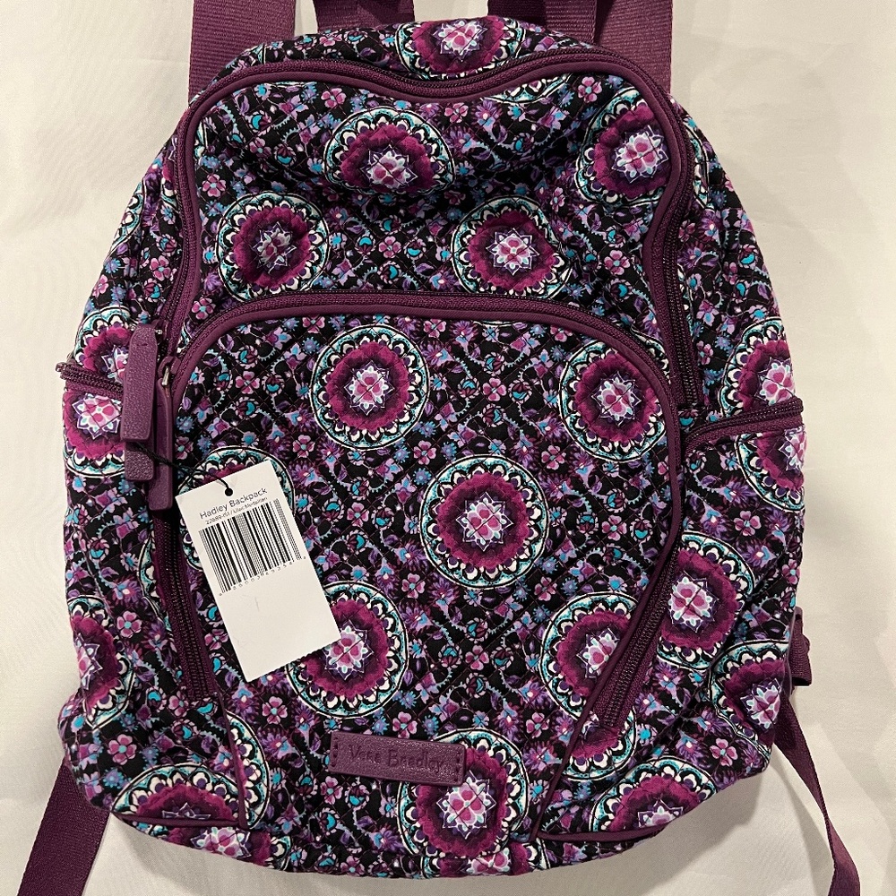 Vera Bradley Hadley Backpack Lilac Medallion *NWT*